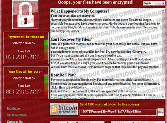cryptage, encodage des données personnelles et rançonnage