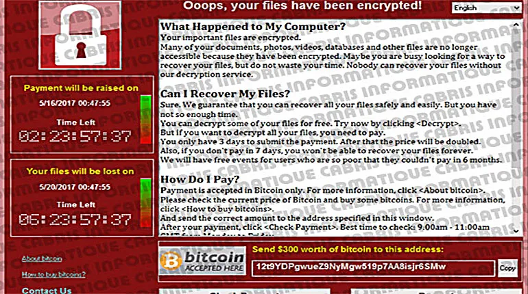 cryptolocker, wanacry notpetia